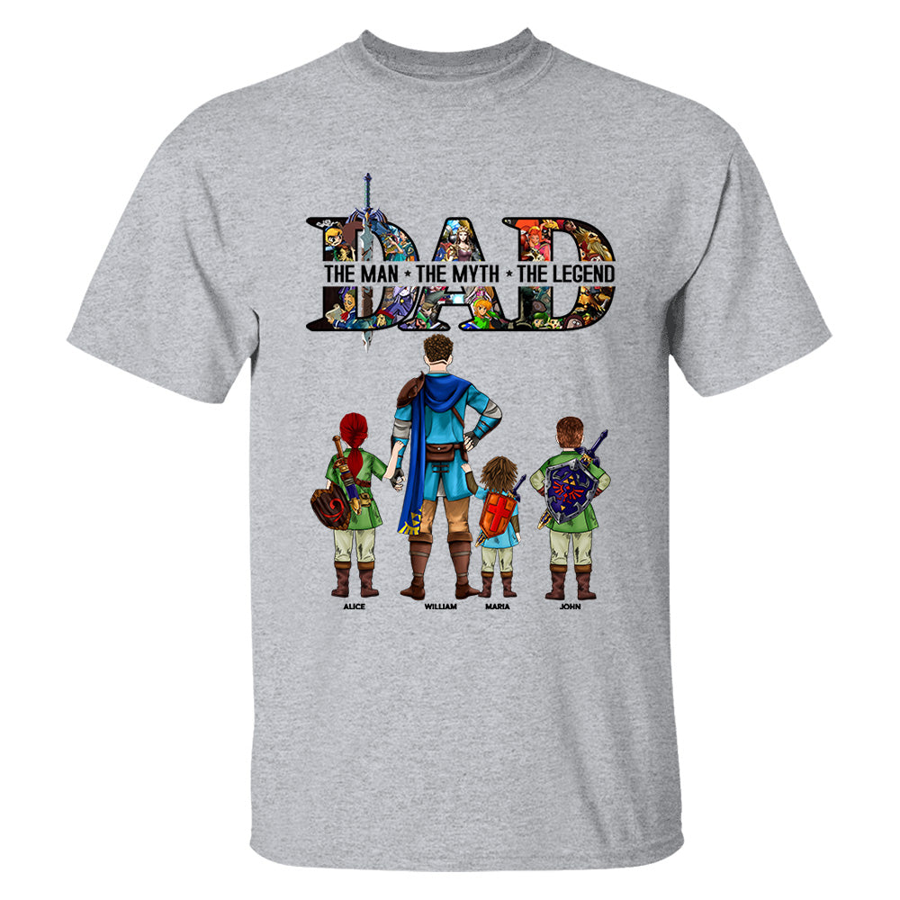 Dad The Man The Myth The Legend, Gift For Dad, Personalized Shirt T1807
