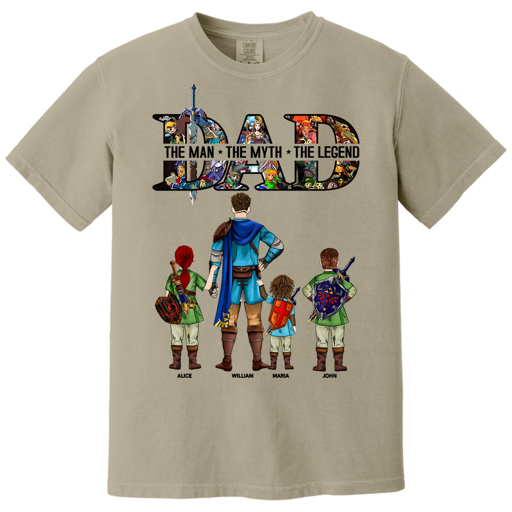 Dad The Man The Myth The Legend, Gift For Dad, Personalized Shirt T1807