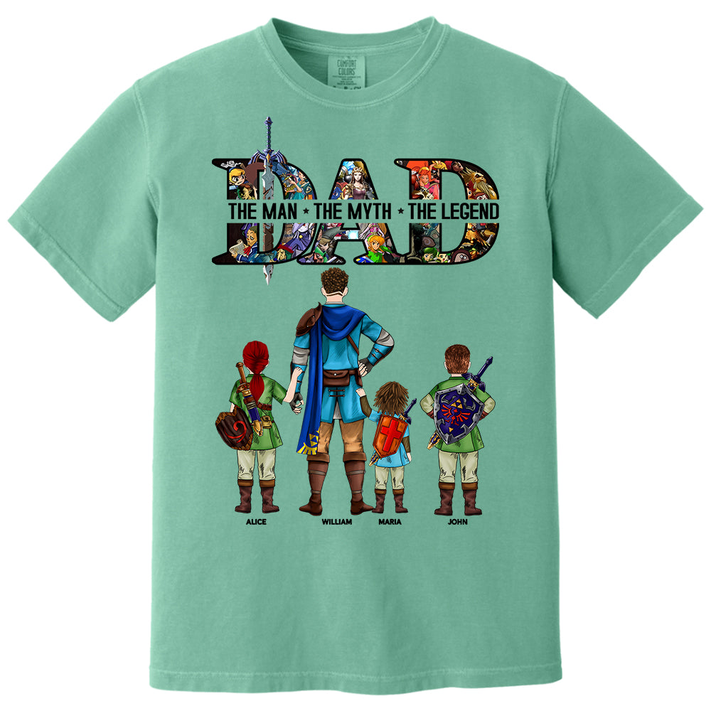 Dad The Man The Myth The Legend, Gift For Dad, Personalized Shirt T1807
