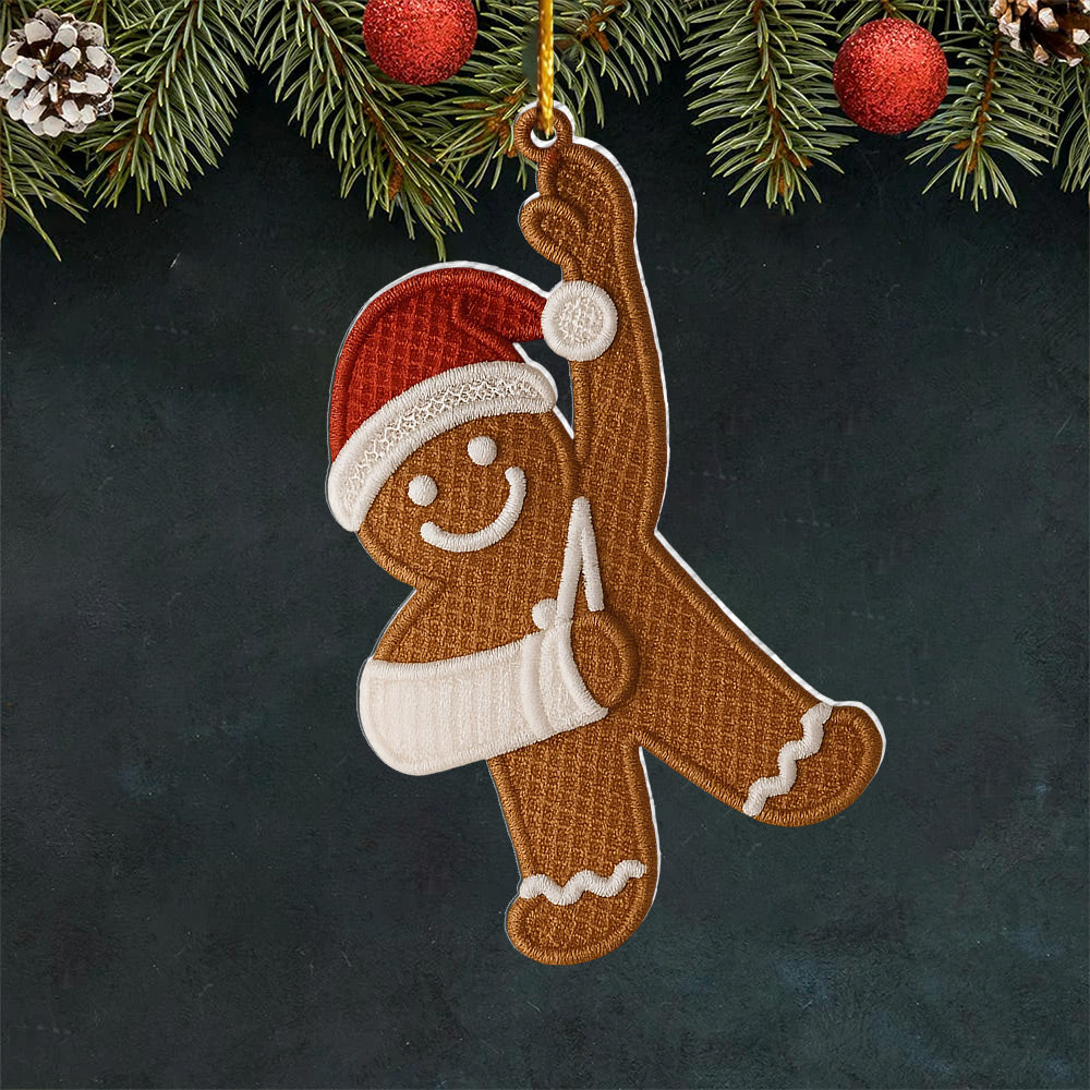 Injury Christmas Arcylic Ornament, Funny Gingerbread Xmas Ornament, Broken Arm Holiday Decor, Ornament Gift T18 VH01