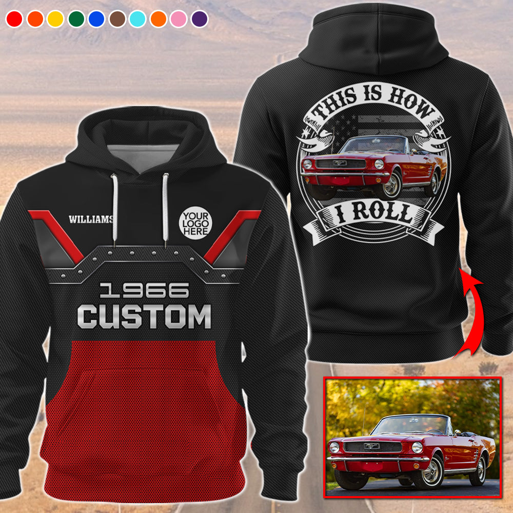 Personalized Photo Car Shirt - Gift for Father's Day, Car Lovers A2110