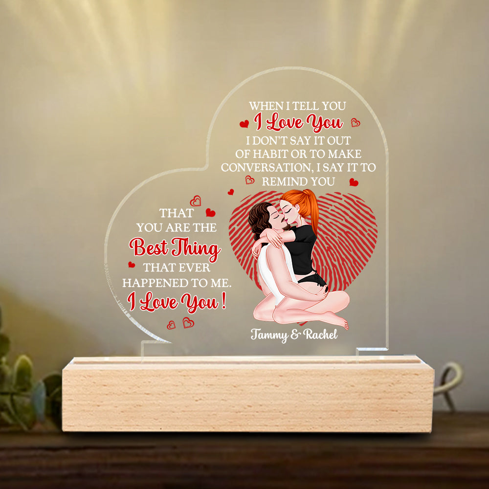 You Are The Best Thing - LED Light For Couples - Personalized Gift For Your Love NA04 TU20