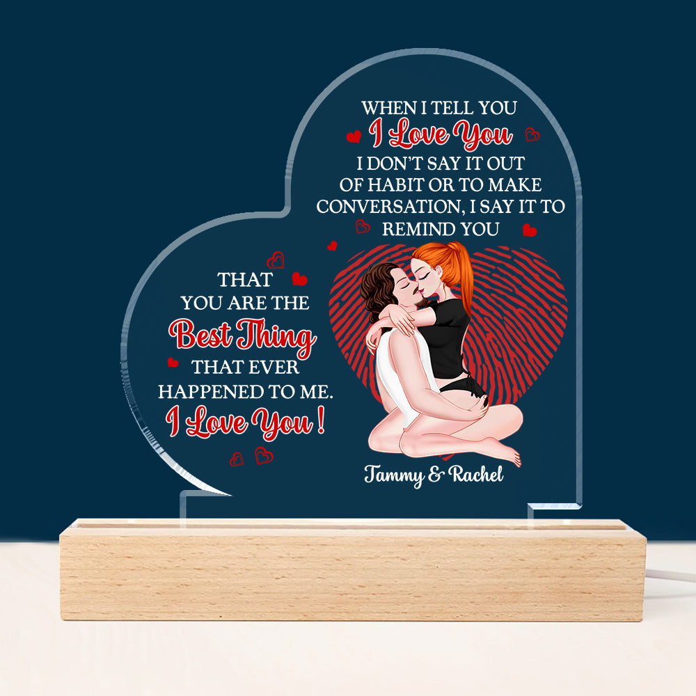 You Are The Best Thing - LED Light For Couples - Personalized Gift For Your Love NA04 TU20