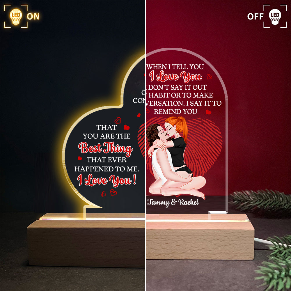 You Are The Best Thing - LED Light For Couples - Personalized Gift For Your Love NA04 TU20