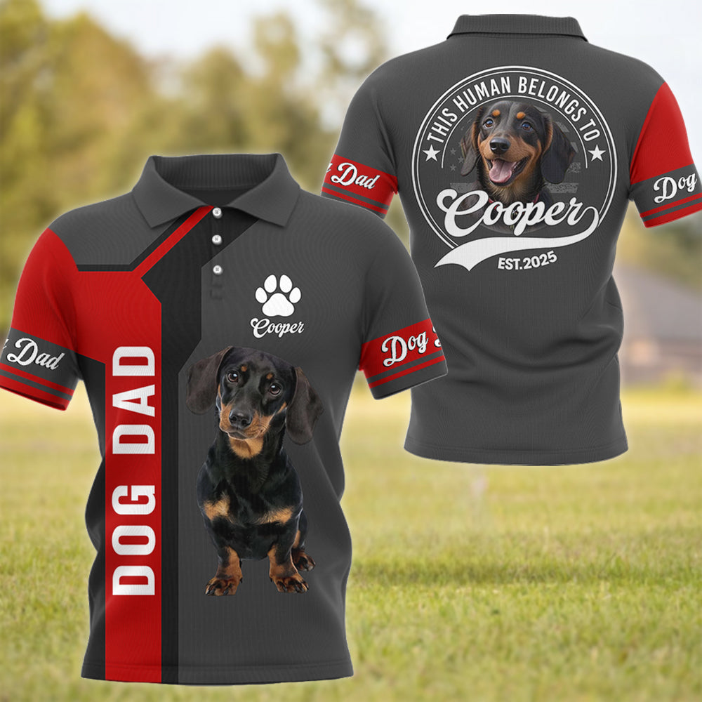 Dachshund, Dog Dad Dog Mom, Personalized Shirt, Gift For Dog Lover T1807