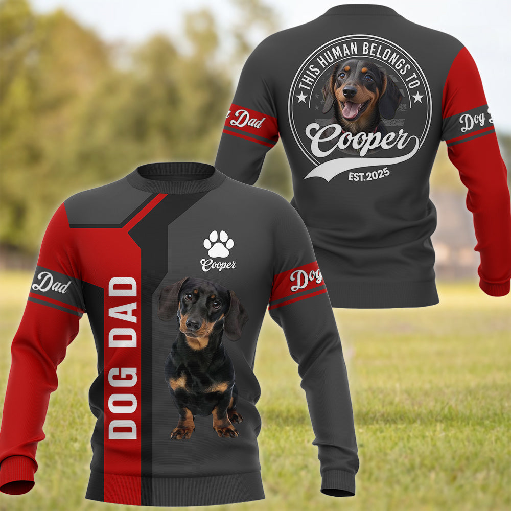 Dachshund, Dog Dad Dog Mom, Personalized Shirt, Gift For Dog Lover T1807