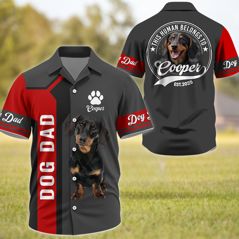 Dachshund, Dog Dad Dog Mom, Personalized Shirt, Gift For Dog Lover T1807