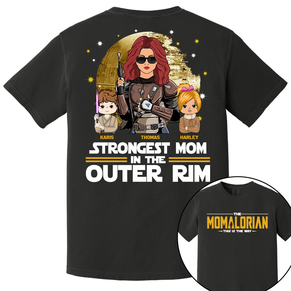 The Momalorian This Is The Way, Best Mom In The Galaxy - Personalized Shirt Gift For Mom Tu24