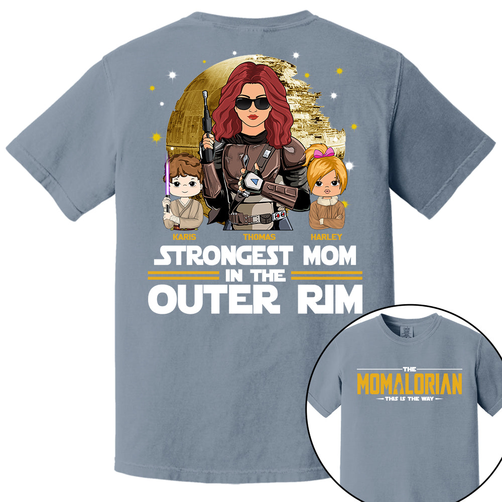 The Momalorian This Is The Way, Best Mom In The Galaxy - Personalized Shirt Gift For Mom Tu24
