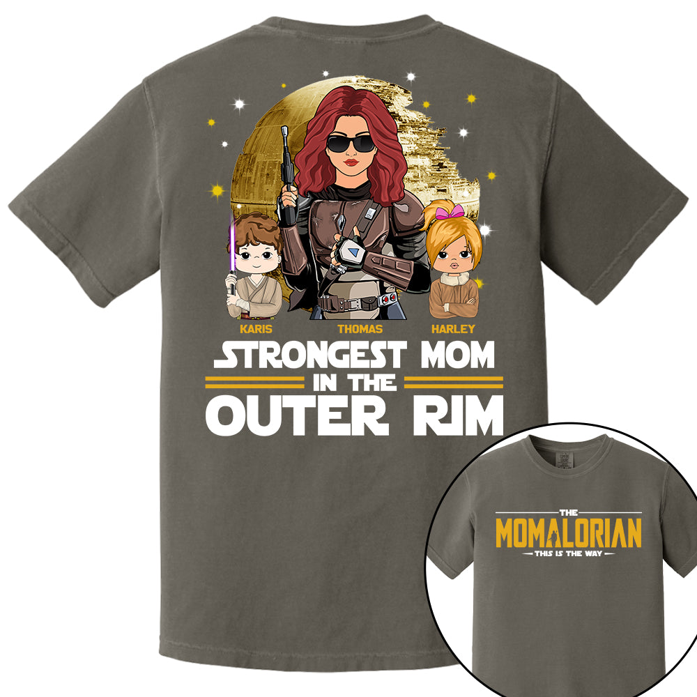 The Momalorian This Is The Way, Best Mom In The Galaxy - Personalized Shirt Gift For Mom Tu24