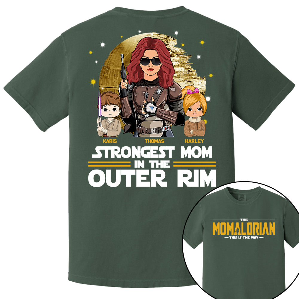 The Momalorian This Is The Way, Best Mom In The Galaxy - Personalized Shirt Gift For Mom Tu24