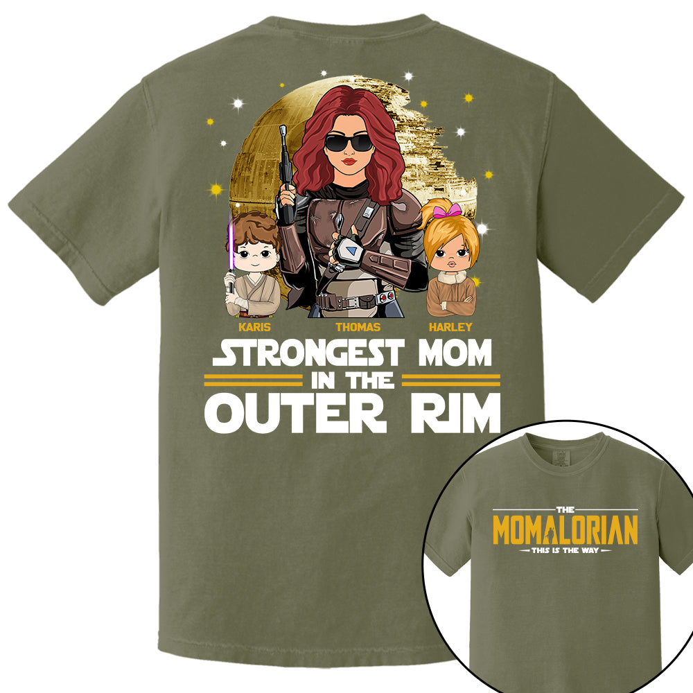 The Momalorian This Is The Way, Best Mom In The Galaxy - Personalized Shirt Gift For Mom Tu24