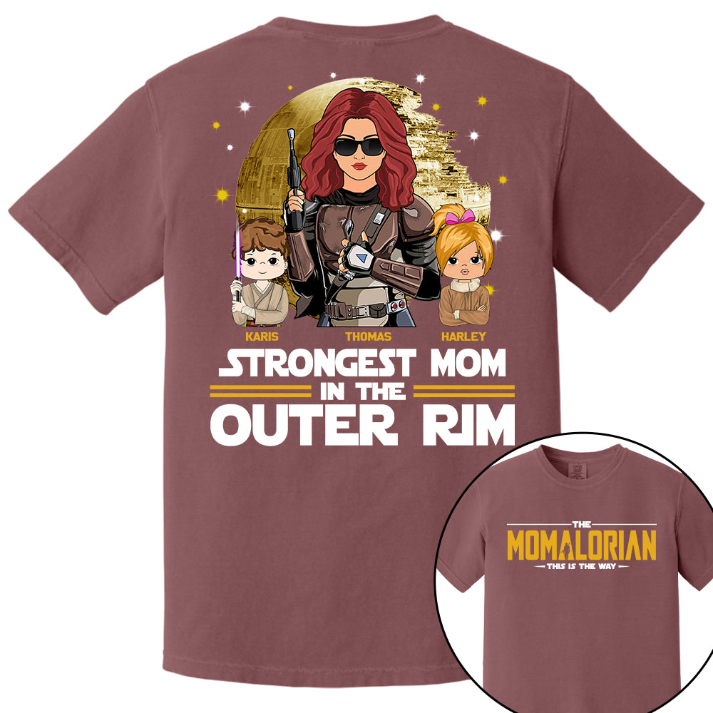 The Momalorian This Is The Way, Best Mom In The Galaxy - Personalized Shirt Gift For Mom Tu24
