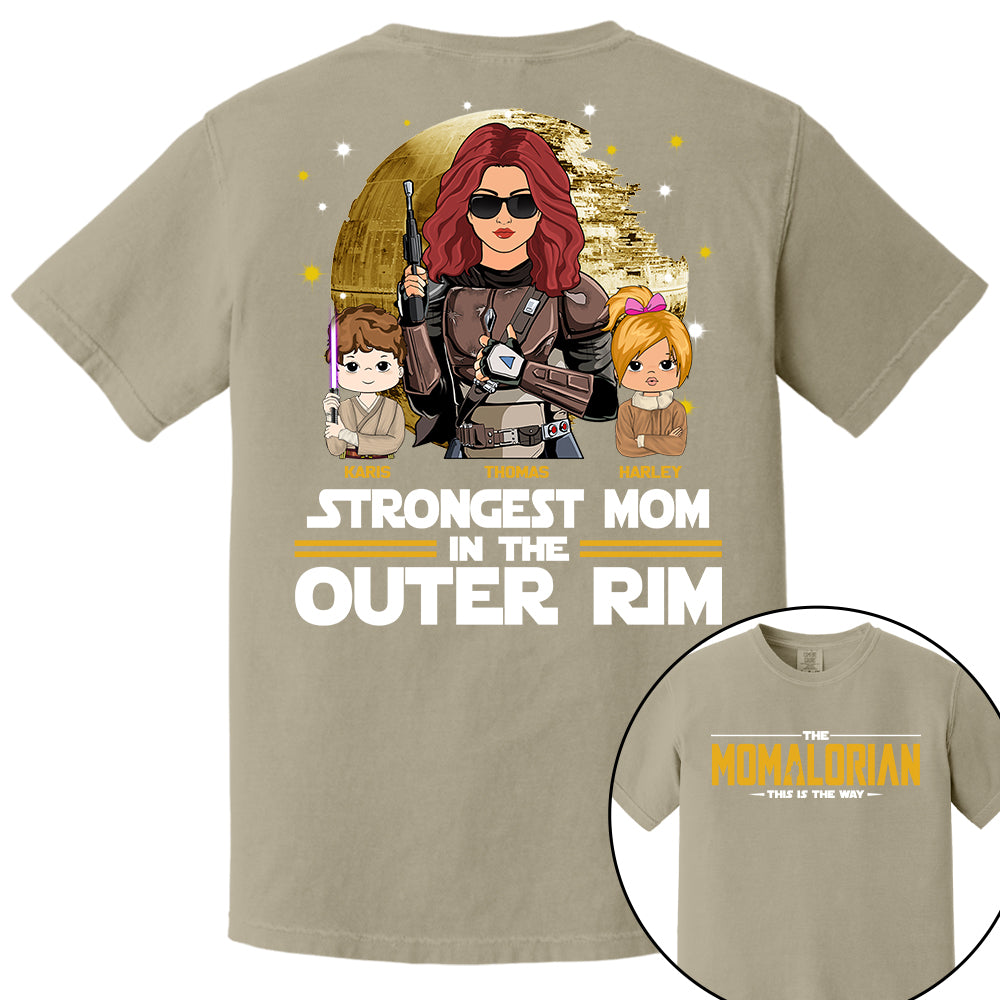 The Momalorian This Is The Way, Best Mom In The Galaxy - Personalized Shirt Gift For Mom Tu24