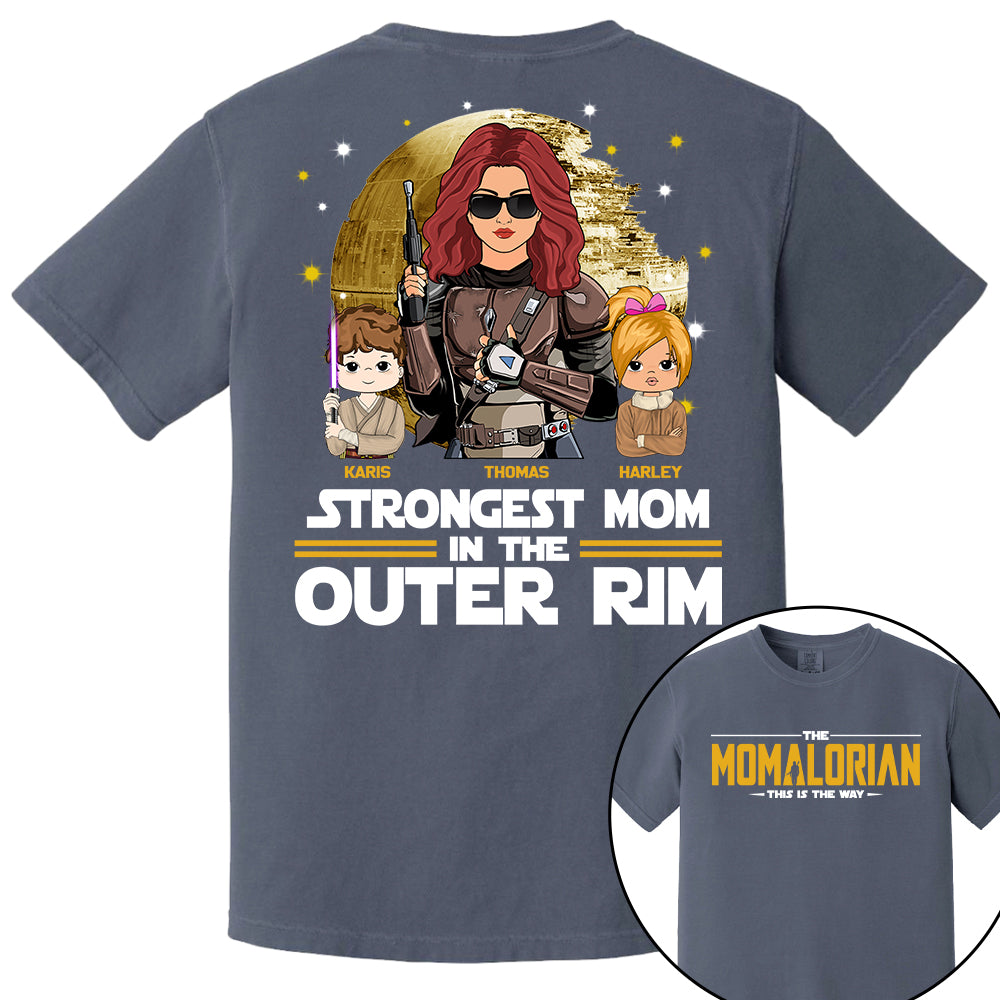 The Momalorian This Is The Way, Best Mom In The Galaxy - Personalized Shirt Gift For Mom Tu24