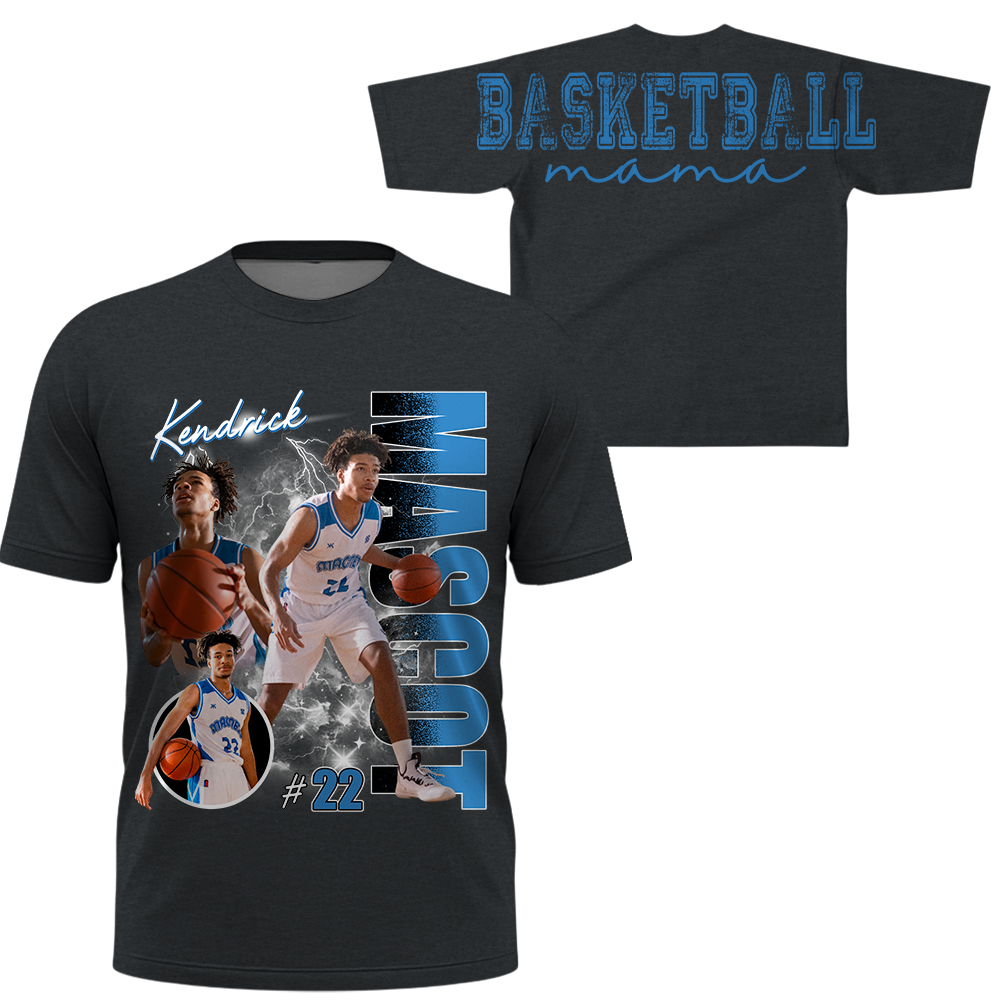 Personalized Basketball Mom Sweatshirt, Custom Large Back Graphic, Gift For Basketball Mom Basketball Family Basketball Lovers MI209 TH23