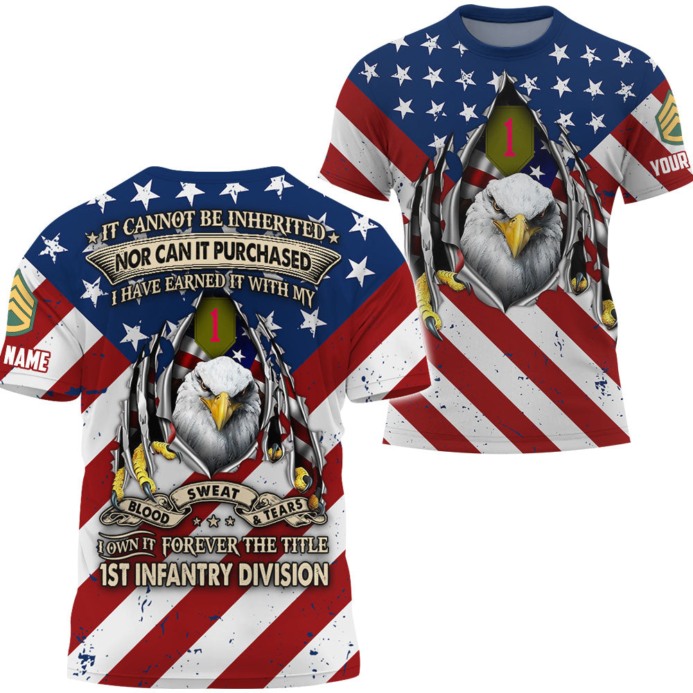 Personalized All Over Print Shirt It Cannot Be Inherited Nor Can It Purchased Gift For Veterans K1702
