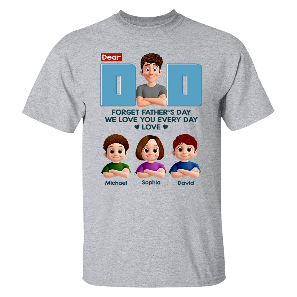 Best Dad Ever - Personalized Shirt For Dad Father Grandpa NA04 PT99