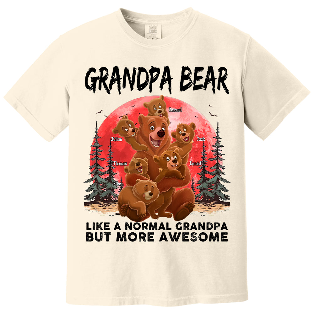 Grandpa Bear Like A Normal Grandpa - Personalized Shirt Hv01