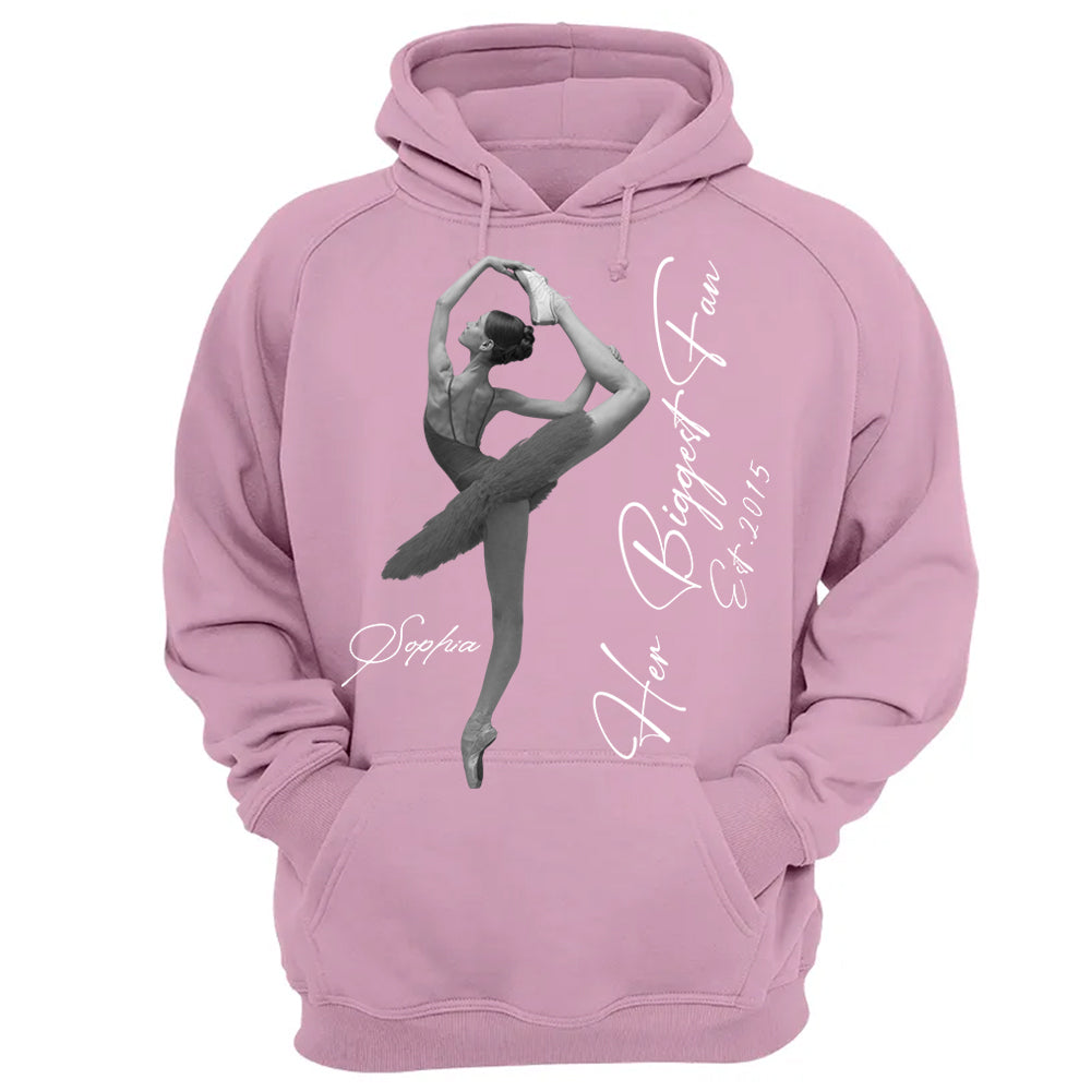 Her Biggest Fan - Washed Tee Retro Bootleg Shirt - Personalized Dance Shirt Gift For Dance Lovers T1807 Li29