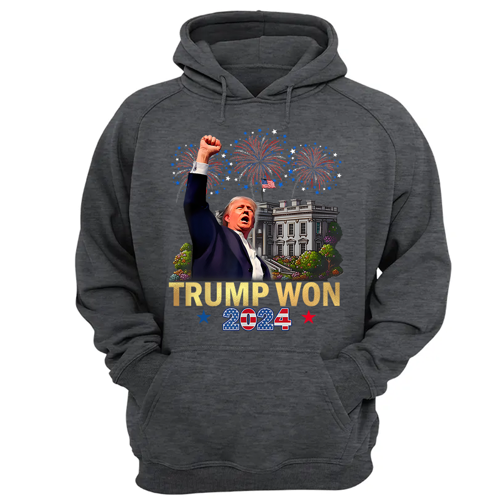 We Won, TRUMP won, Trump 47th President, Funny Donald Trump Designs