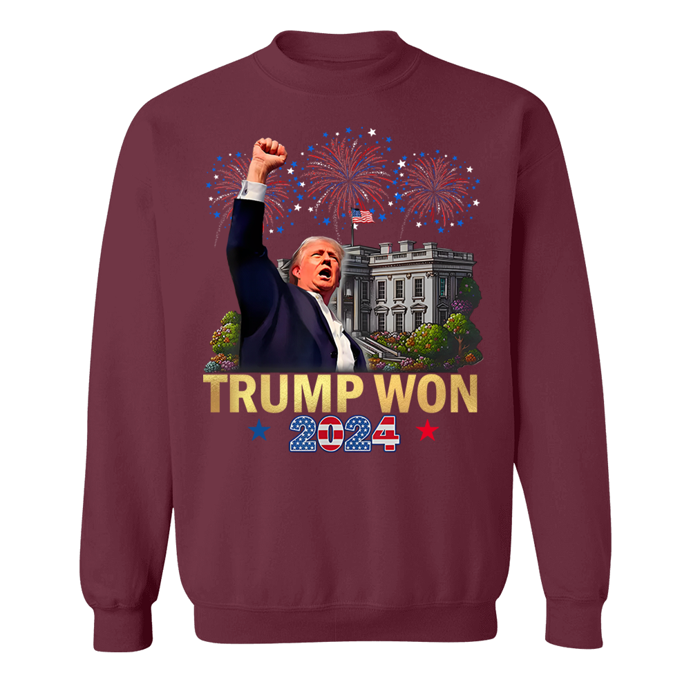 We Won, TRUMP won, Trump 47th President, Funny Donald Trump Designs
