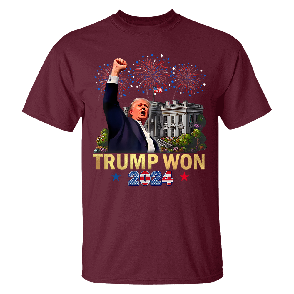 We Won, TRUMP won, Trump 47th President, Funny Donald Trump Designs