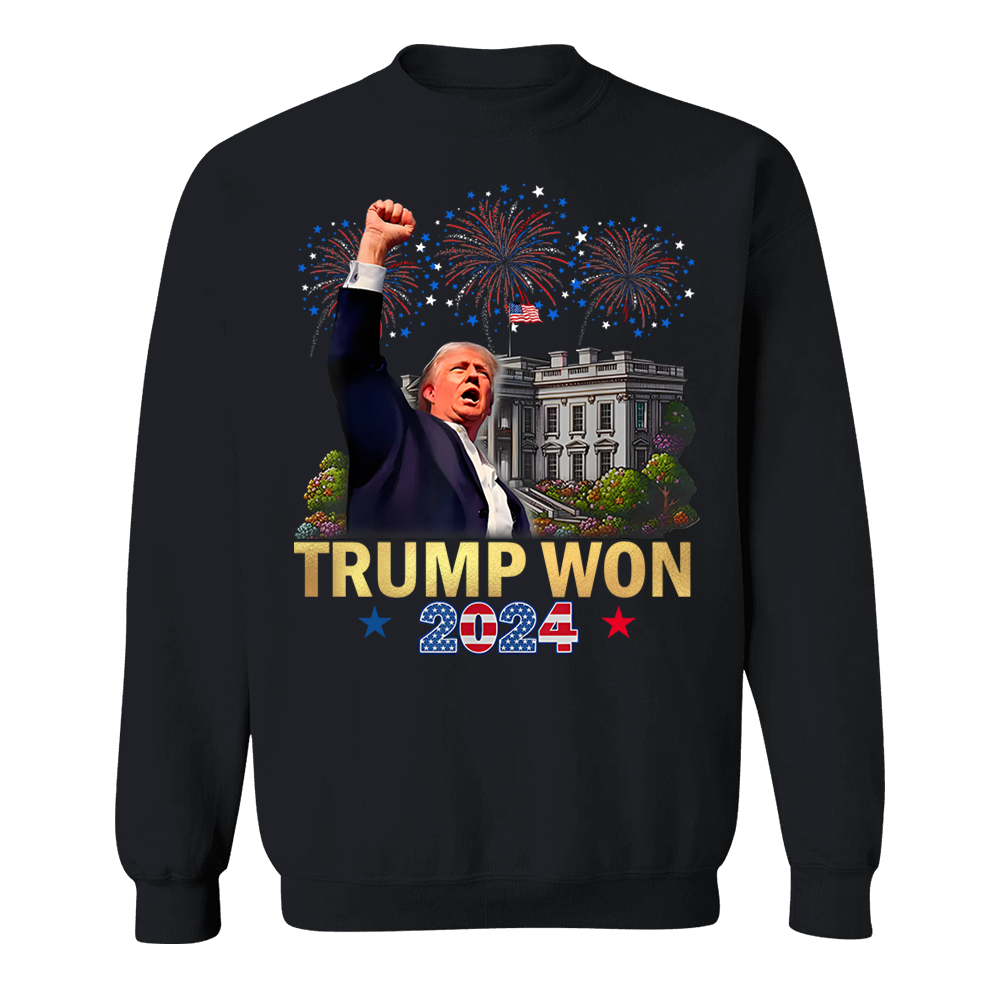 We Won, TRUMP won, Trump 47th President, Funny Donald Trump Designs