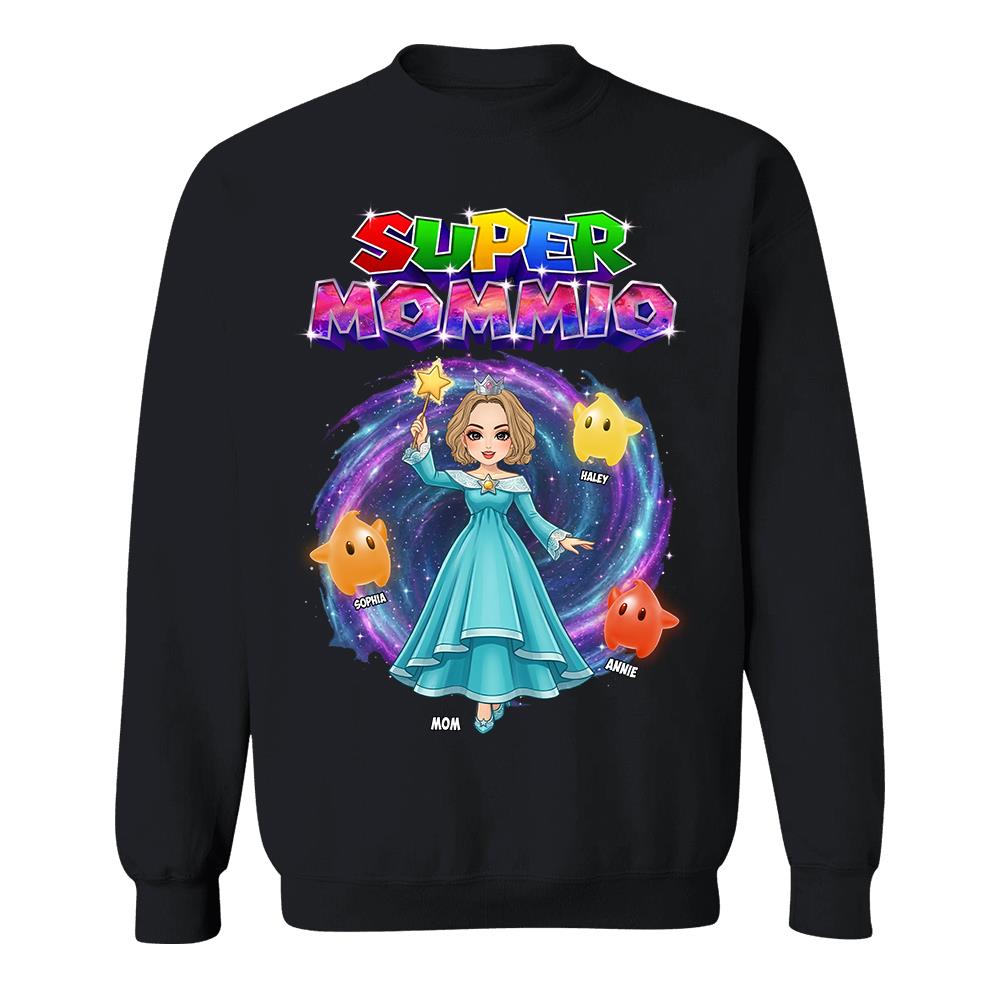 Super Mommio Galaxy Customized Shirt, Gift For Mommy Mama,Mother's Day Shirt Na02 Hv01