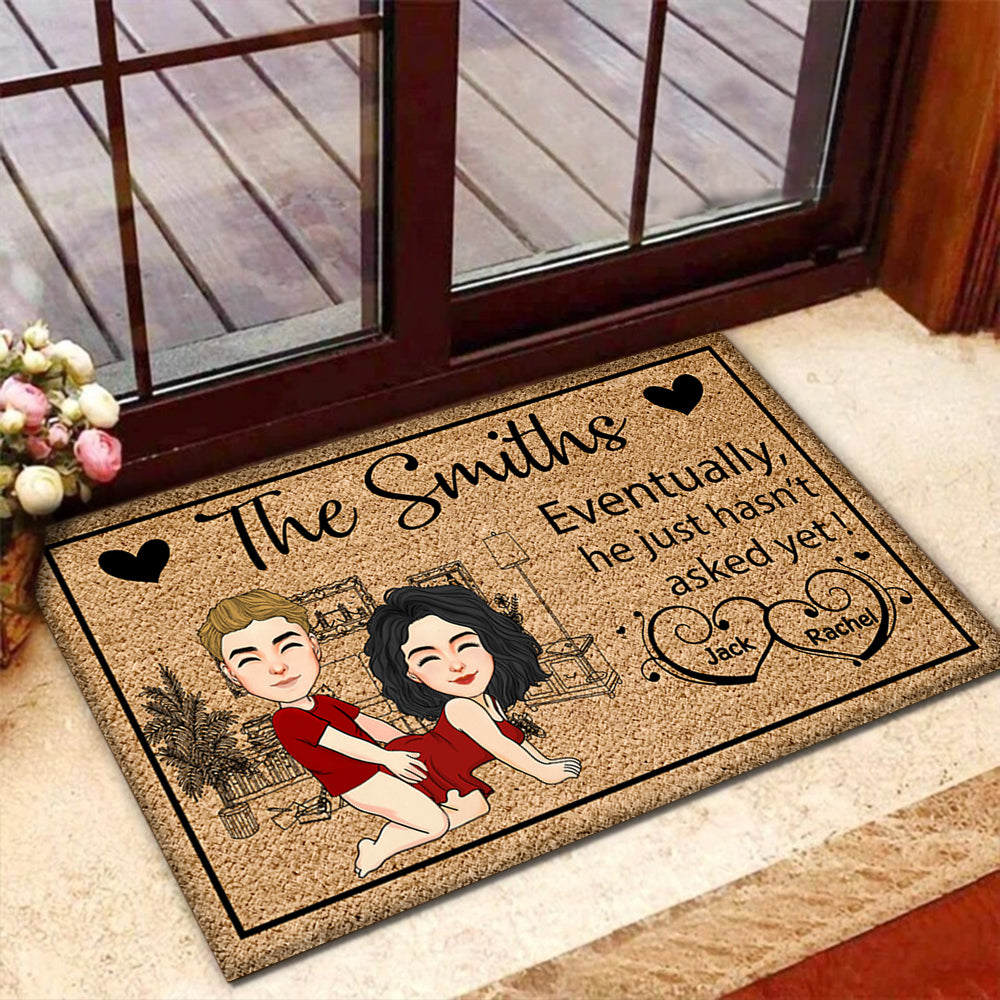 Couple Anniversary, Heart-warming Doormat For Couples To Show Loves NA04 Tu20