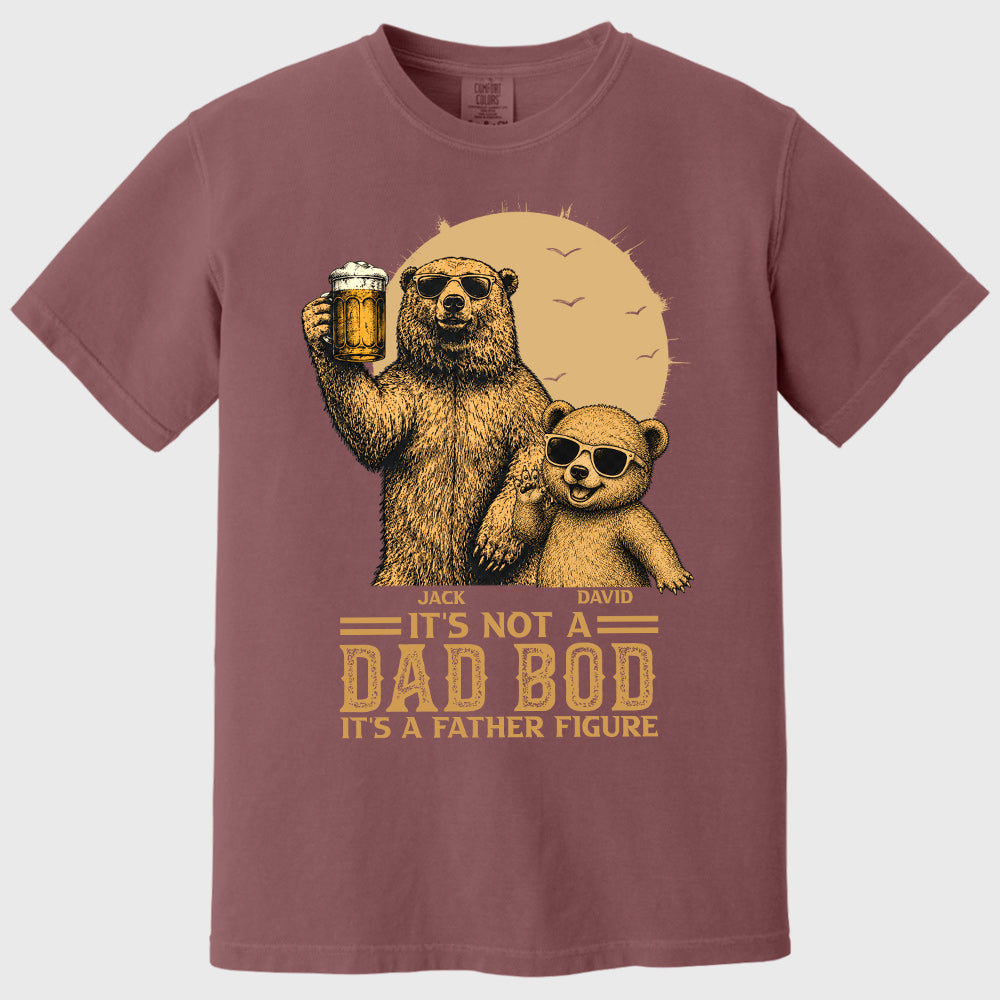 Personalized It's Not A Dad Bod It's A Father Figure Shirt, Father's Day - Papa Bear And Cubs, Gift For Dad Vr2 Pt99