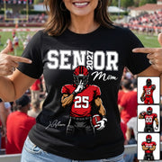 Custom Senior Football Mom Shirt, Senior Night Tee 2027 L0411 VH01