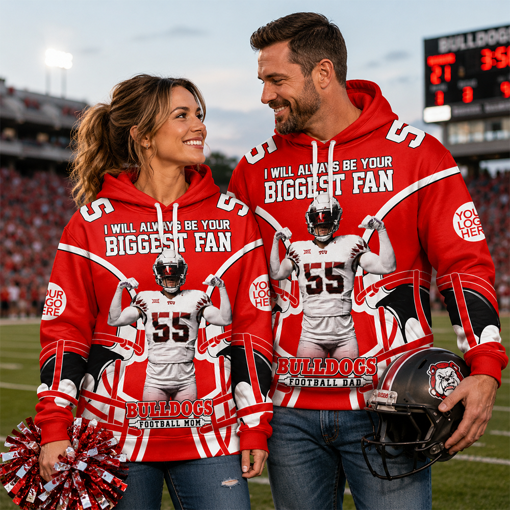 I Will Always Be Your Biggest Fan Personalized All Over Print Shirt For Football Mom Grandma Sport Family Hv01