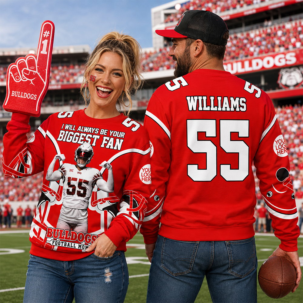 I Will Always Be Your Biggest Fan Personalized All Over Print Shirt For Football Mom Grandma Sport Family Hv01