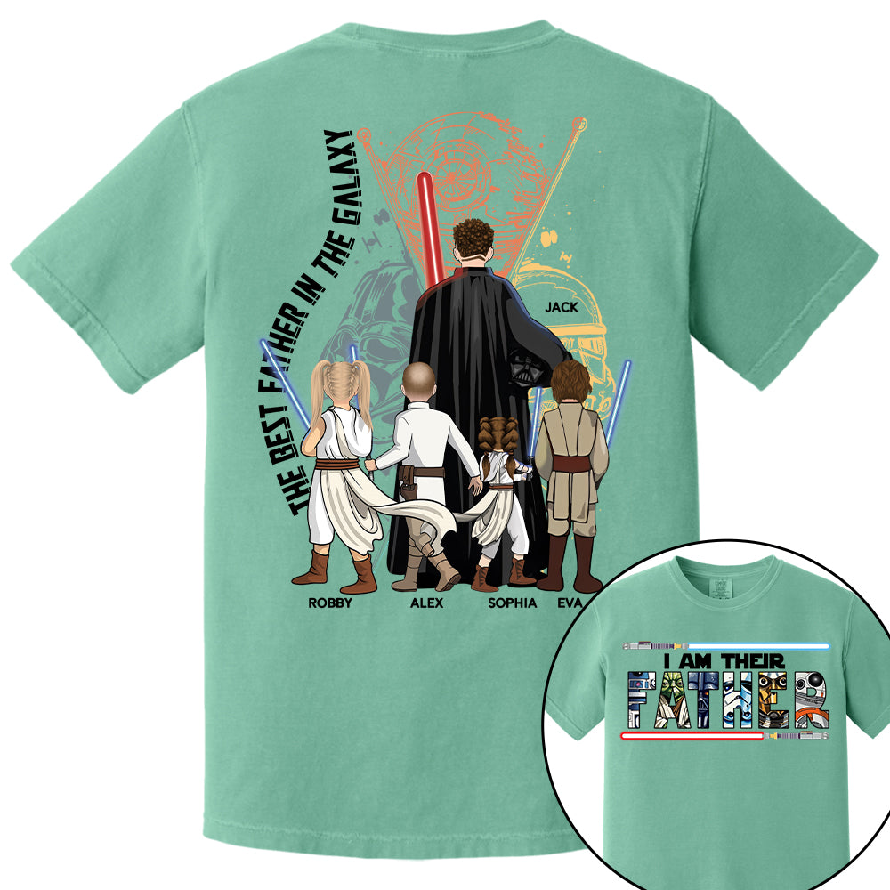 Custom Father's Day Shirt with Kids Name, I Am Their Father Custom Tee, Best Dad Ever Gift Shirt Nh00