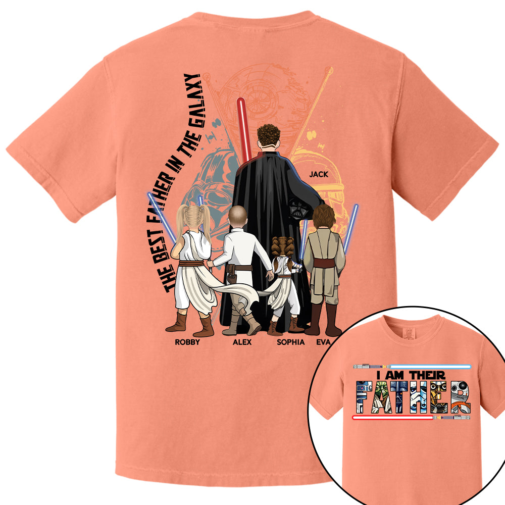 Custom Father's Day Shirt with Kids Name, I Am Their Father Custom Tee, Best Dad Ever Gift Shirt Nh00
