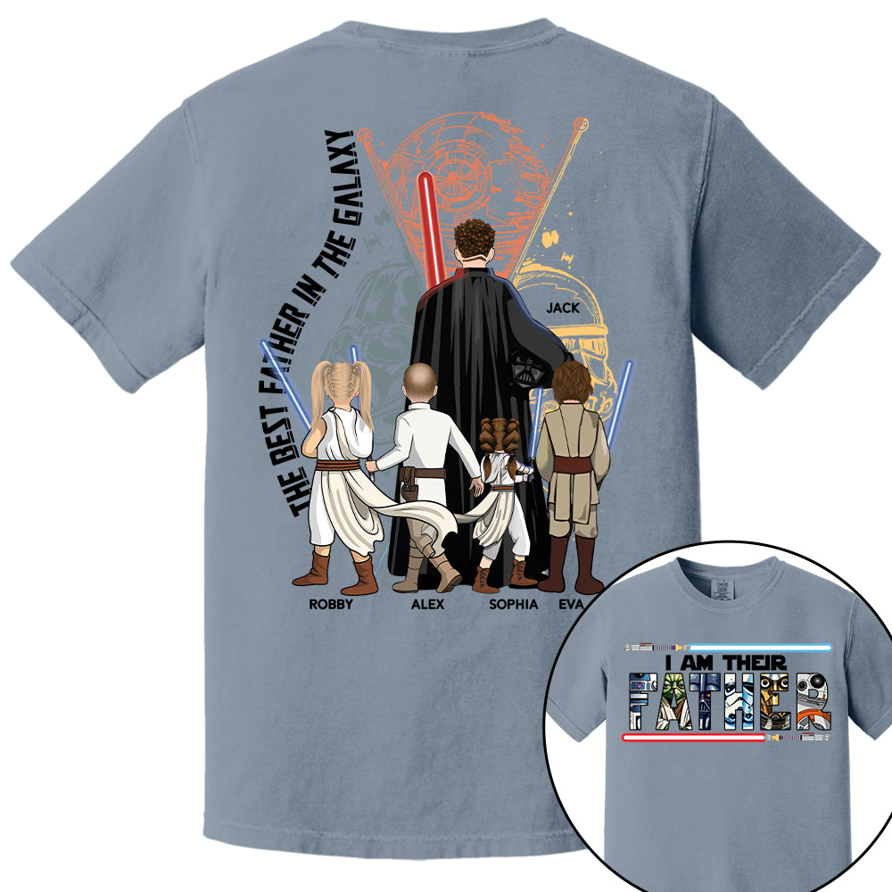 Custom Father's Day Shirt with Kids Name, I Am Their Father Custom Tee, Best Dad Ever Gift Shirt Nh00