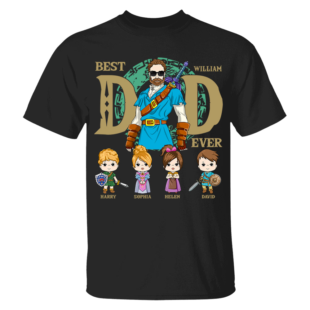 Best Dad Ever - Personalized Shirt Gift For Dad DO98