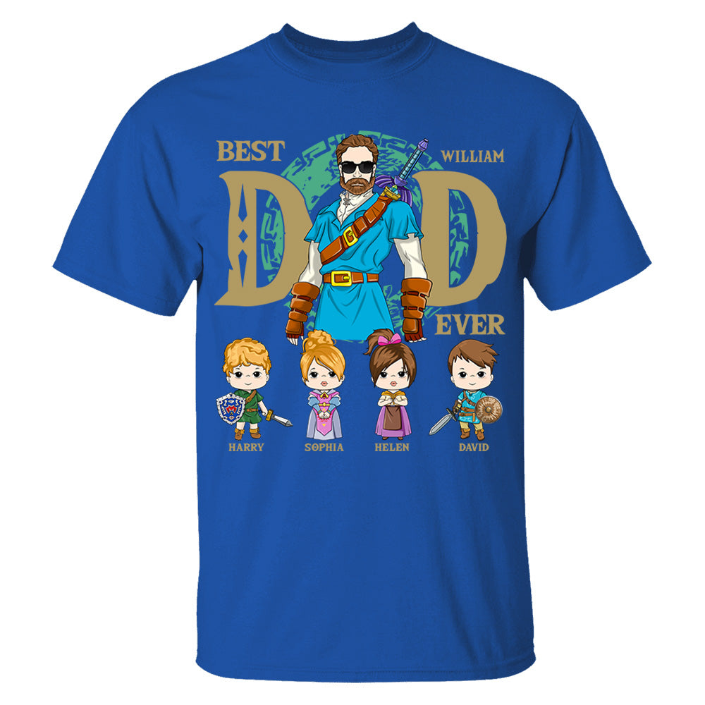 Best Dad Ever - Personalized Shirt Gift For Dad DO98