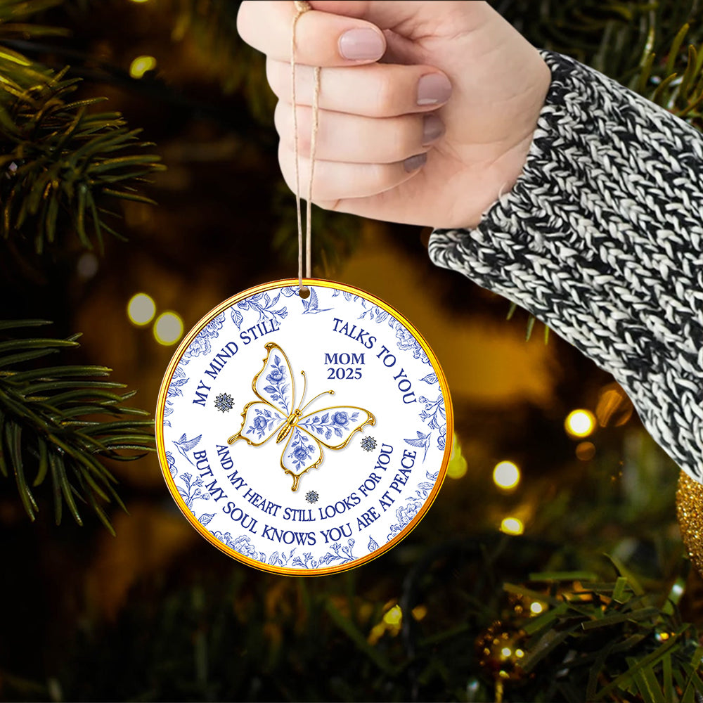 My Mind Still Talks To You - Personalized Custom Acrylic Ornament T1807