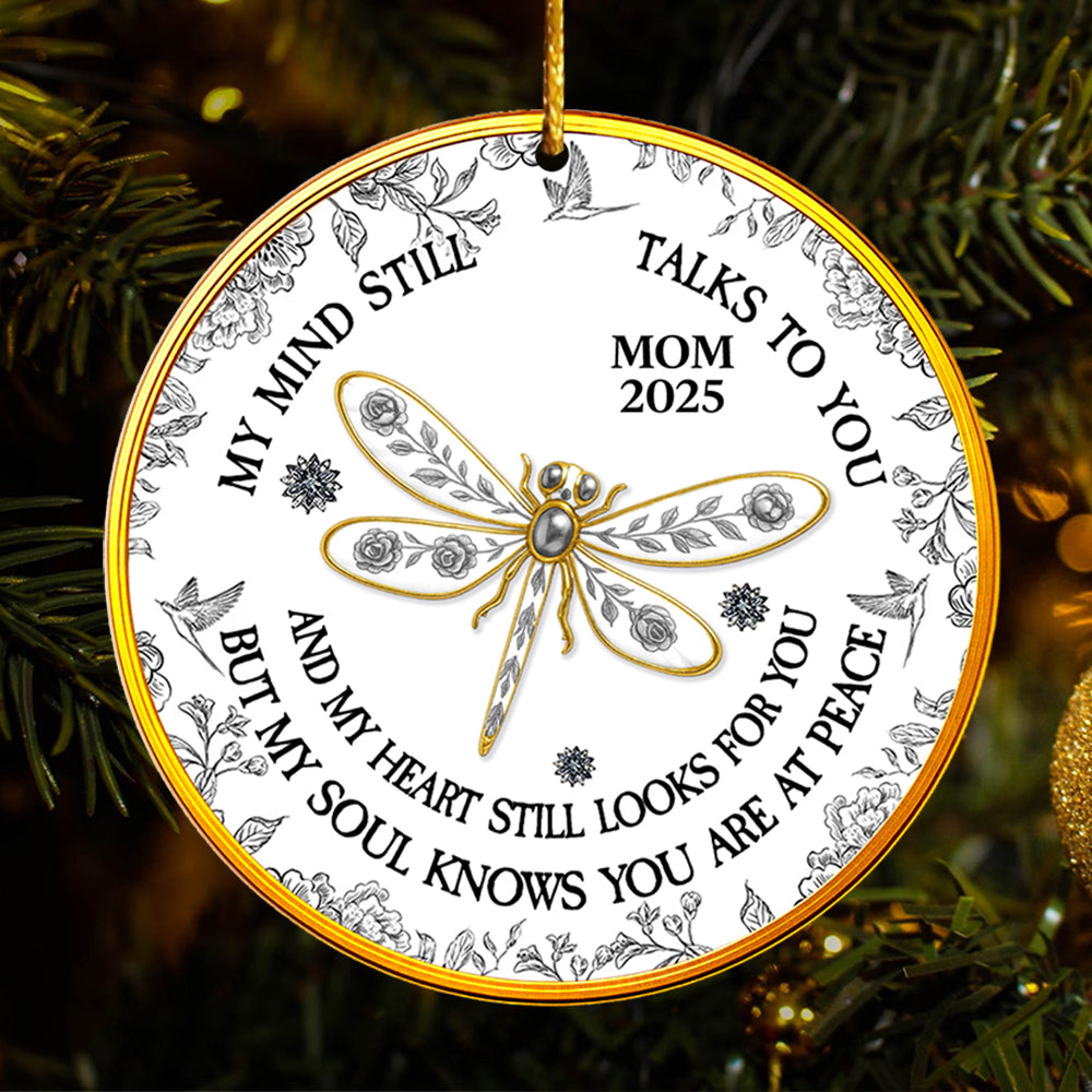 My Mind Still Talks To You - Personalized Custom Acrylic Ornament T1807