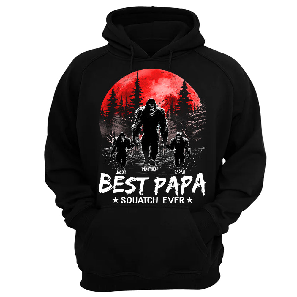 Best PaPa Squatch Ever Bigfoot - Personalized Shirt T1807 Li29