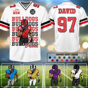Custom Photo Football Jersey Shirt For Football Family Game Day Shirt NA02 Pt99