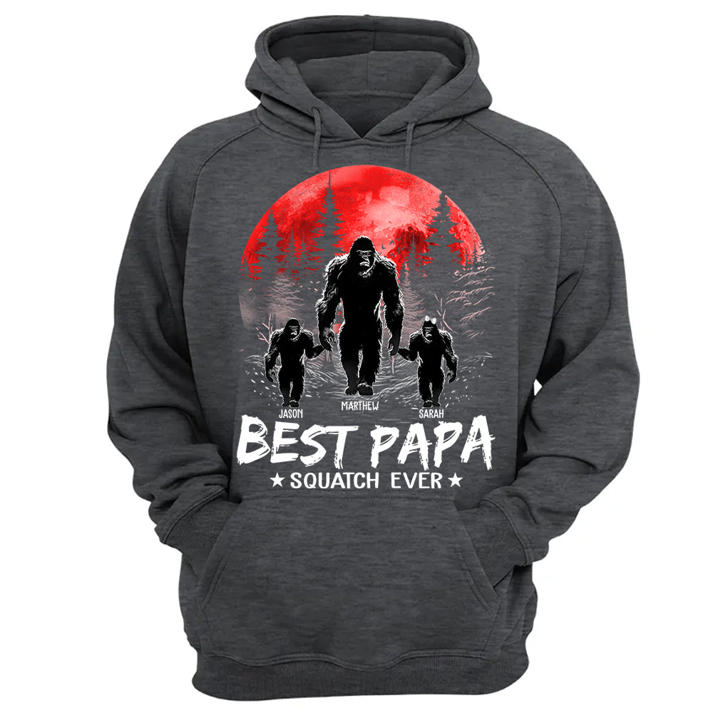 Best PaPa Squatch Ever Bigfoot - Personalized Shirt T1807 Li29