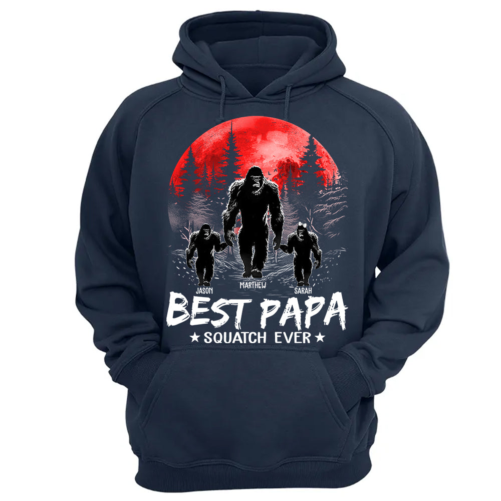 Best PaPa Squatch Ever Bigfoot - Personalized Shirt T1807 Li29
