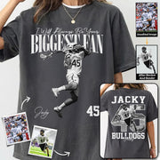 I'll Always Be Your Biggest Fan - Washed Tee Retro Bootleg Shirt - Custom Photo Lacrosse Player Gift For Lacrosse Lovers T1807 T24