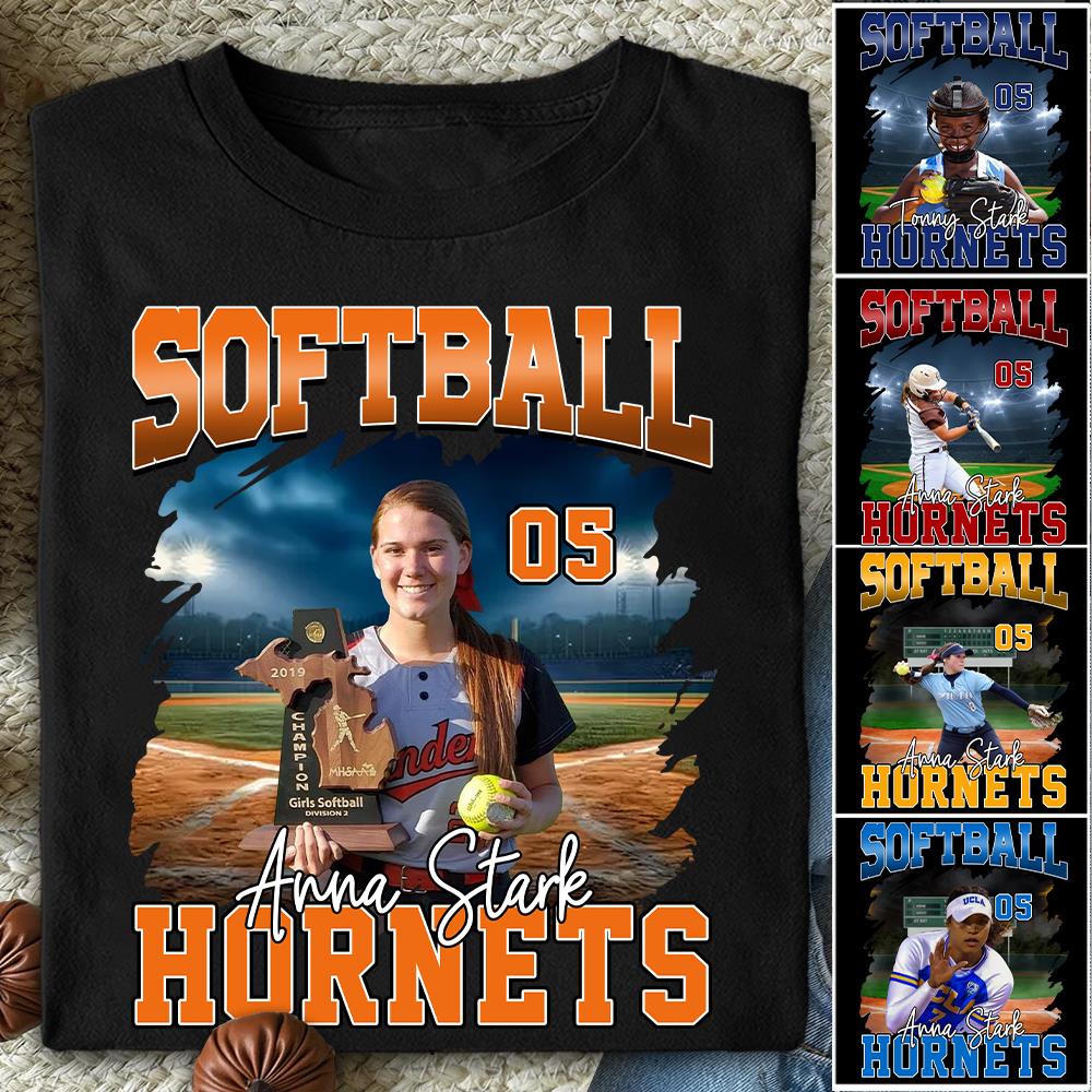 Game Day Softball Personalized Shirt Custom Photo And Team Name