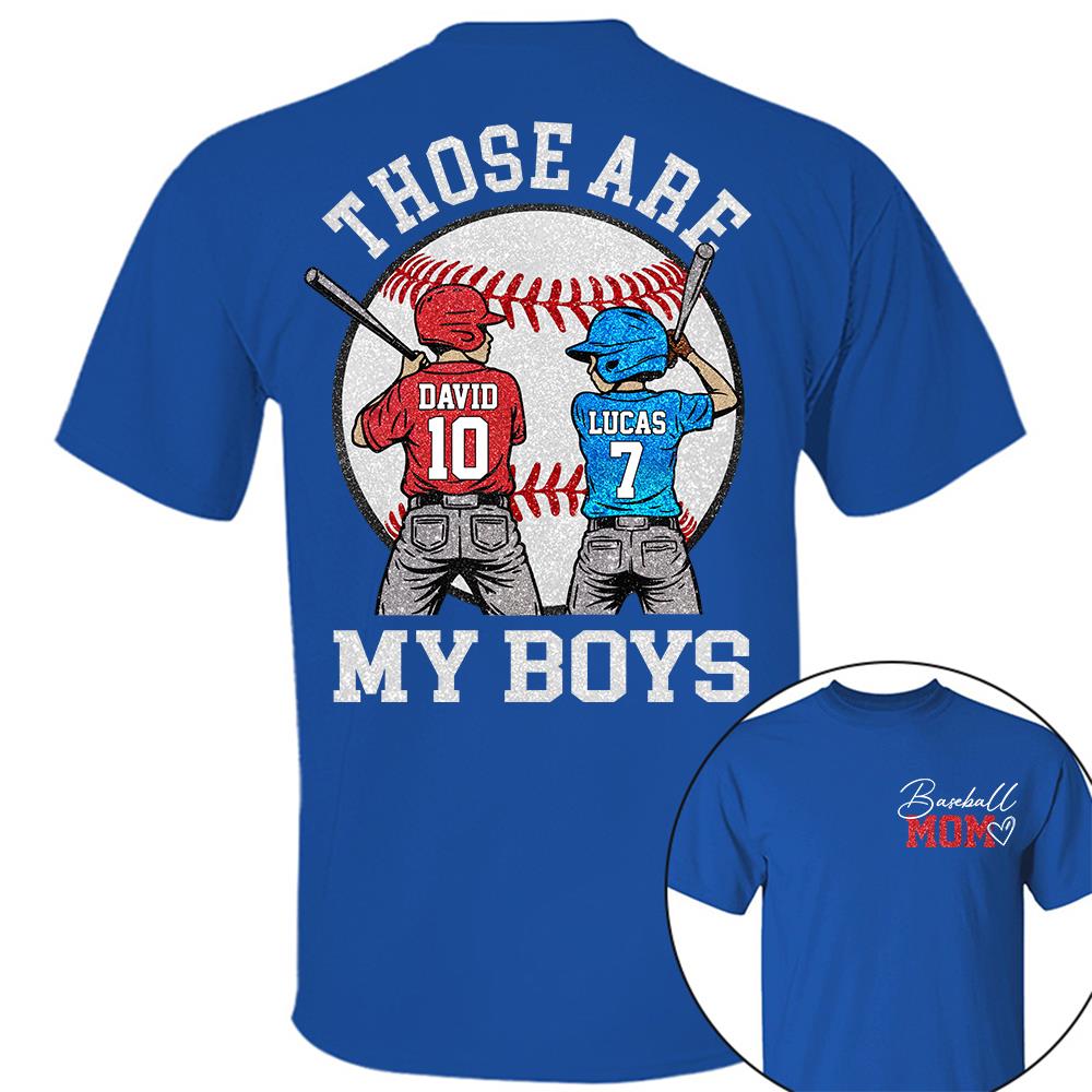 Personalized Baseball Mom Softball Ballpark Mom Shirt Those Are My Kids Shirt Gift For Sport Family T1807 Hv01