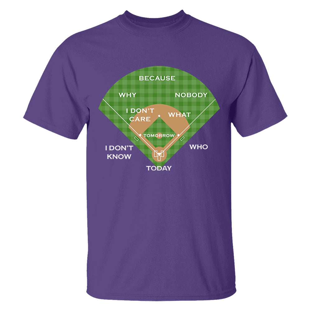 Baseball Classic Comedy Routine Who's on First Classic - Personalized Shirt Vr2 Tu20