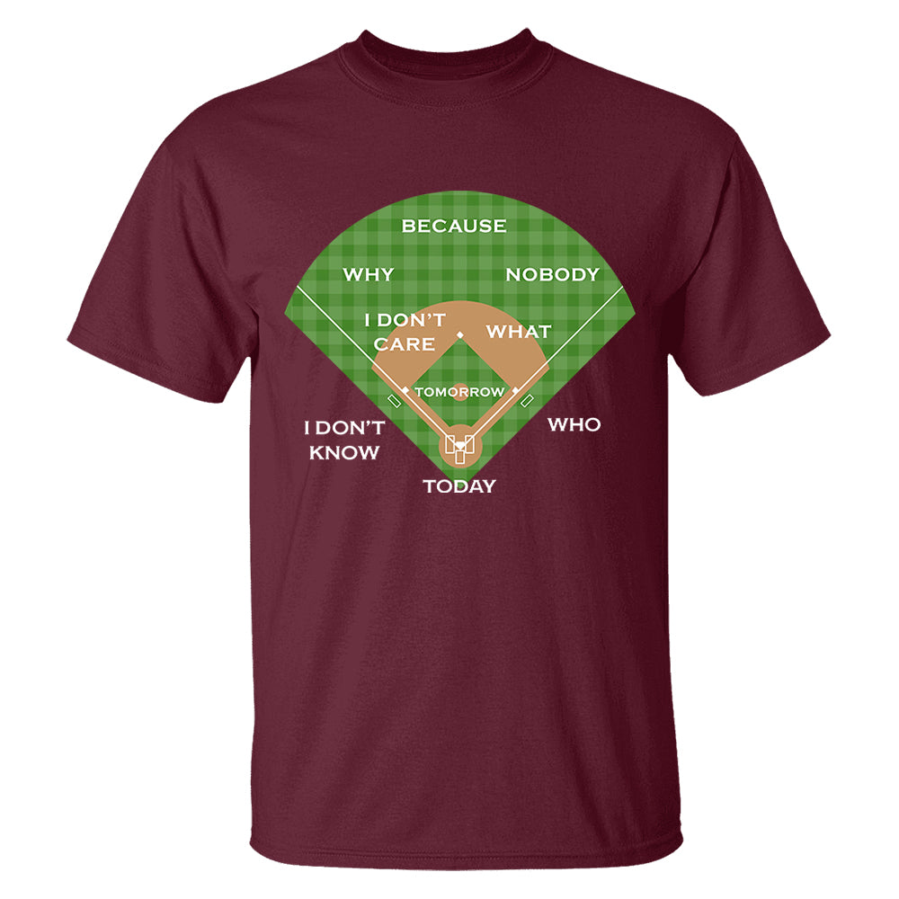 Baseball Classic Comedy Routine Who's on First Classic - Personalized Shirt Vr2 Tu20